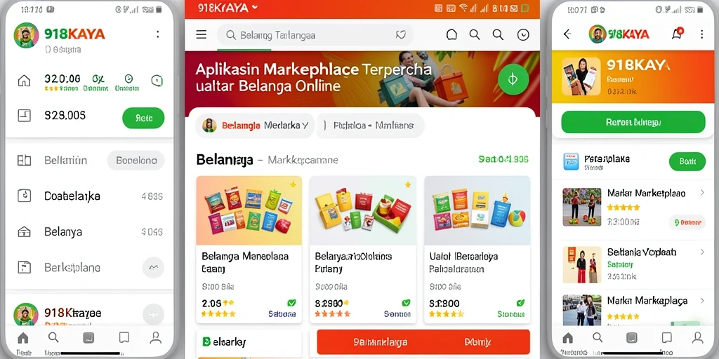 Tampilan antarmuka aplikasi 918KAYA yang mudah digunakan.