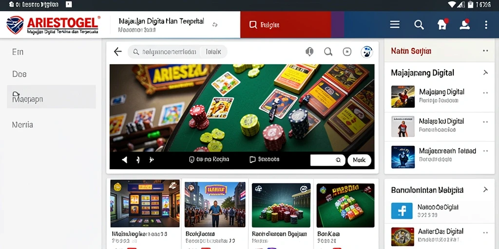 Antarmuka ARIESTOGEL yang modern dan informatif.