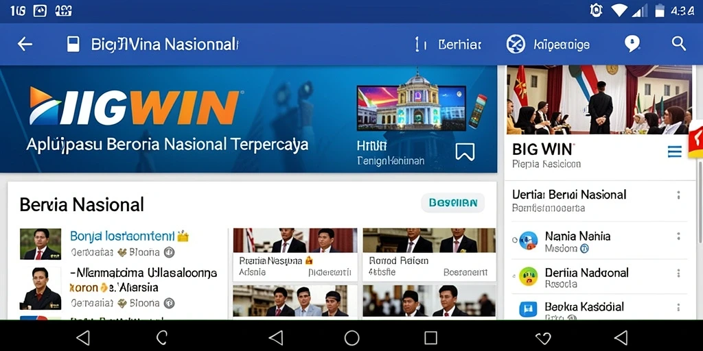 Tampilan antarmuka aplikasi BIGWIN yang informatif dan mudah diakses.