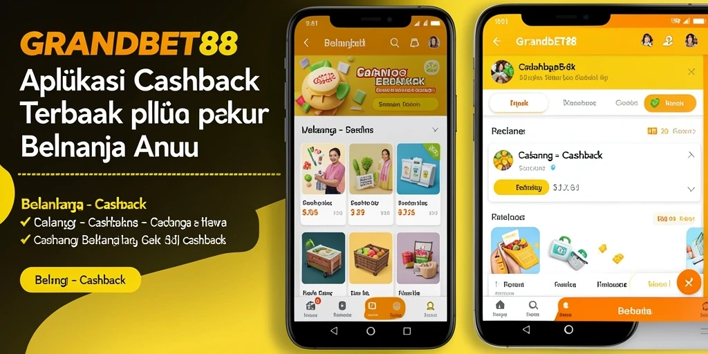Tampilan antarmuka aplikasi Cashback GRANDBET88 yang user-friendly.